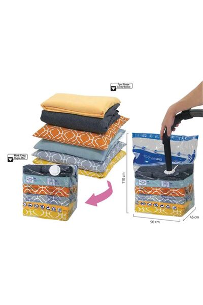 BAMI NETWORK Sac depozitare vid cub plastic transparent 90x110x45cm