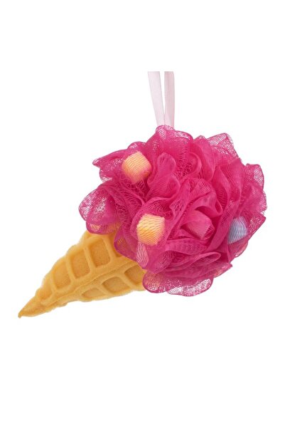 BAMI NETWORK Burete de baie cornet inghetata fucsia 21cm spuma