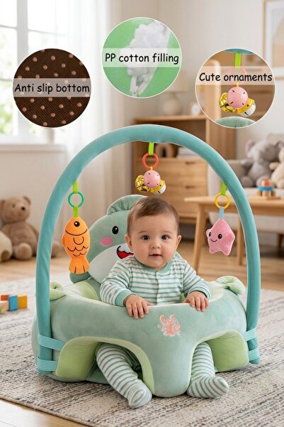 Generic 1 Plush Cotton Support Sitting Seat Chair Non Slip Base 360 Support S...