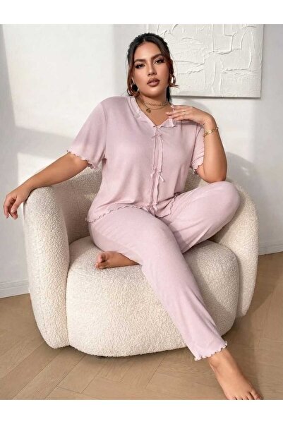 Generic Brand Women's Pajamas with Stylish Bowknot Decoration – Soft and Comf...