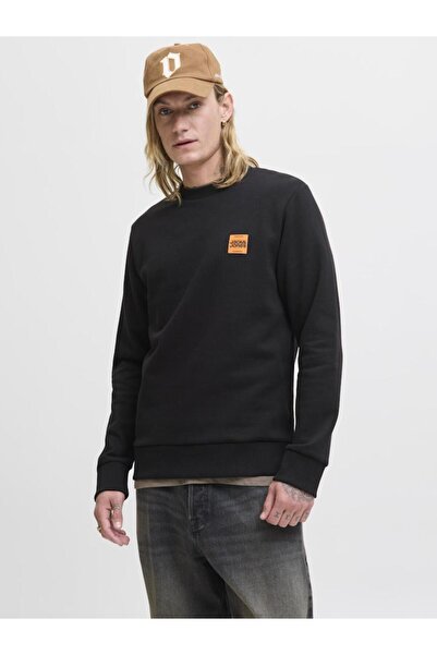 Jack & Jones Μπλούζα φούτερ ανδρική "Brandy" μαύρη