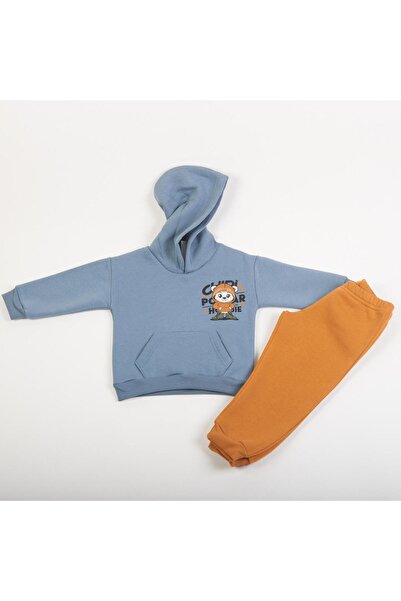 TRAX Σετ φόρμας αγόρι "Polar in the hoodie" γαλάζιο