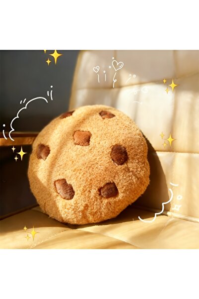 STARSTAR Cookie-Shaped Decorative Throw Pillow / Nap Cushion (28cm Diameter)
