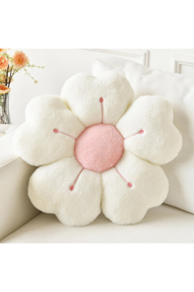 STARSTAR Daisy-shaped plush cushion - a comfortable and cute decorative pillo...