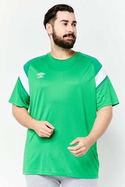 UMBRO Men Sportswear Fit Short Sleeve Training Jersey, Green