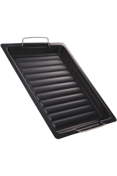 STARSTAR 1Pc Korean Style Square Barbecue Grill Pan, Stainless Steel Non-Stic...