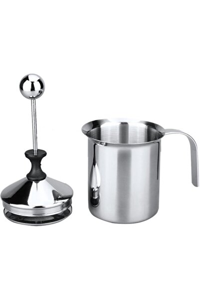 STARSTAR 400ml - Manual Milk Frother - Stainless Steel - Milk Frother - Milk ...