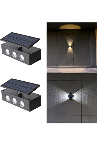 STARSTAR Solar Wall Light with Adjustable Panel, 2 Modes (Warm/Cool White), W...