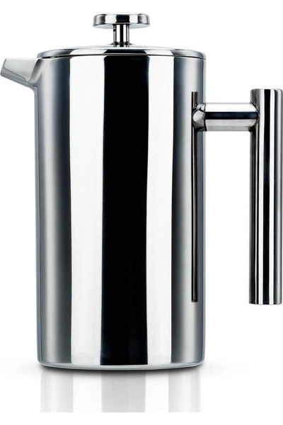 STARSTAR Silver Coffee Maker – 1-liter French Press Coffee Maker, made of sta...
