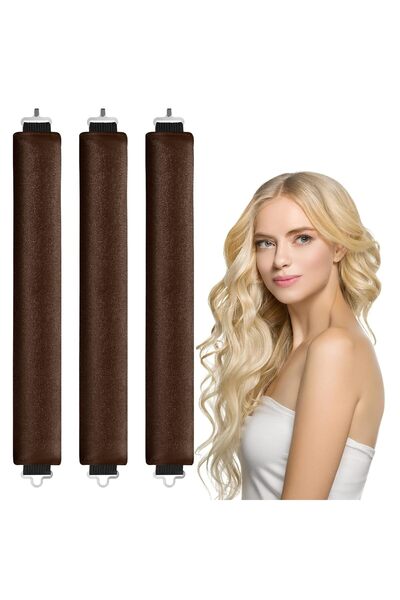 STARSTAR 3 - pc Heatless Hair Curling Iron Set, Heatless Overnight Hair Dryin...