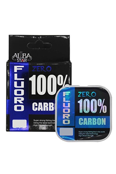 Albastar Zero 100% Fluorocarbon Fishing Line Clear - 0.33mm - 25m - 7.48kg