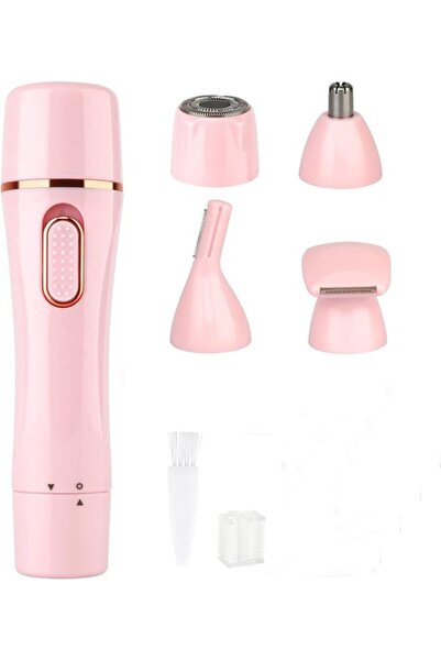 STARSTAR 4-in-1 Electric Facial & Body Hair Trimmer for Women (pink), portabl...