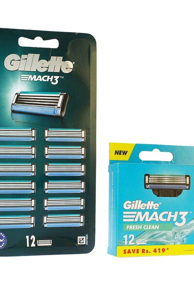 Gillette Mach3 Replacement Blades, 12-pack