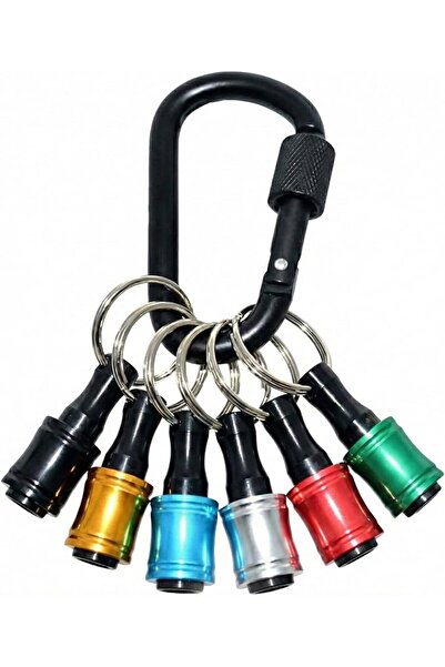STARSTAR 6-piece set: colored keychain extension rod, screwdriver bit extensi...