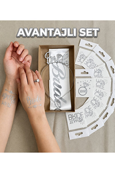 Dizayn Parti Evi DZYN Lüks Bride To Be Avantajlı Bekarlığa Veda Set - Bride T...