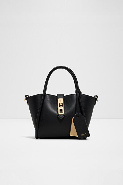 Aldo KKRISTINA - Kadın Suni Deri Siyah Çevirmeli Kilitli Satchel Çanta