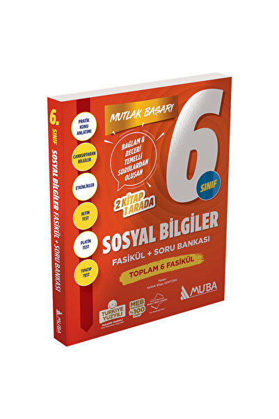 Muba Yayınları FSK6004 MB 6.Sınıf Sosyal Bilgiler Fasikül + Soru Bankası