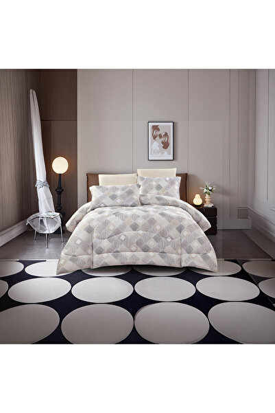 Lifestyle Super King Geometric 6 Piece Reversible Comforter Set -260x240cmss