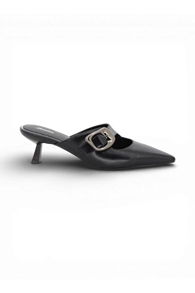 BATA Pointed Low Heel Mule Shoes