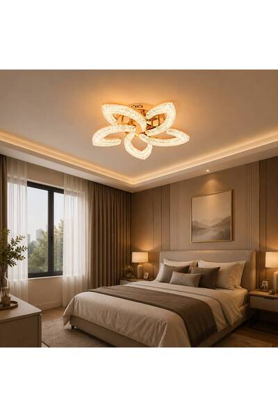 RFAN Candelabru LED RFAN, Model K2558/5, cu Telecomandă, 3 Tipuri de Lumină, ...