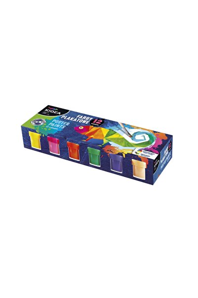 Kidea Set 12 acuarele pastelate pentru pictura, FP12KKA