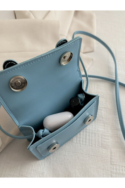 Take Two By Styli Blue Mini Crossbody Bag