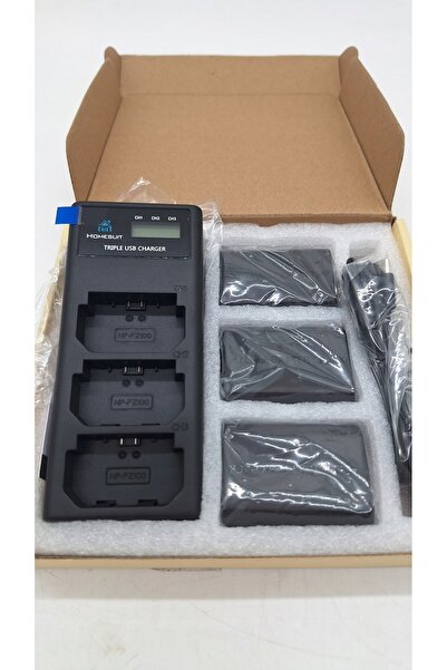NO BRAND Kit încărcător HOMESUIT + 3 baterii LCD pentru SONY M474