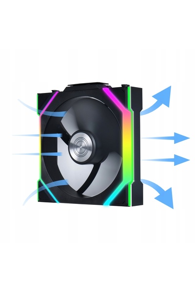 Lian Li Ventilator UNI FAN SL Wireless ARGB PWM 120mm Negru (12SL1W1B)