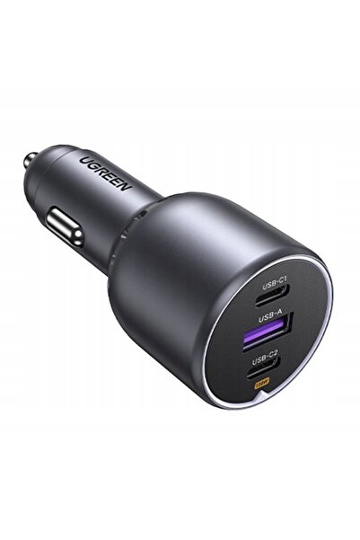 Ugreen ÎNCĂRCĂTOR AUTO EC705 130W 2X USB-C 1X USB-A - GRI (35025)