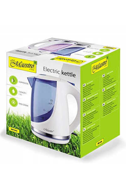 Maestro Fierbător electric 1,7L 2200W albastru