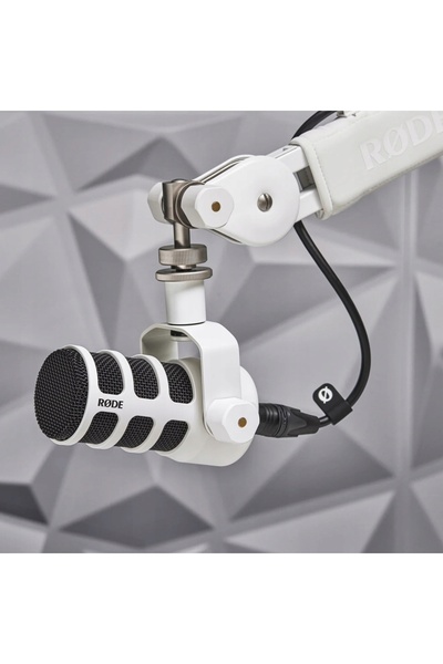 RØDE RODE PodMic USB Alb – microfon dinamic de broadcast