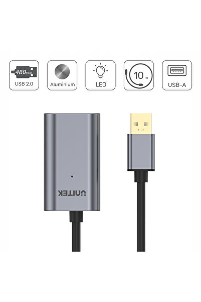 Unitek Cablu USB amplificator activ USB 2.0 20m