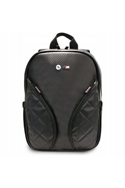 NO BRAND Rucsac BMW din carbon cu buzunare și logo metalic, de 16 inci, cu ac...