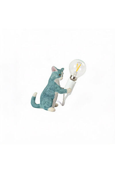 ٍSiera Light Cat Lamp White and Blue E 14
