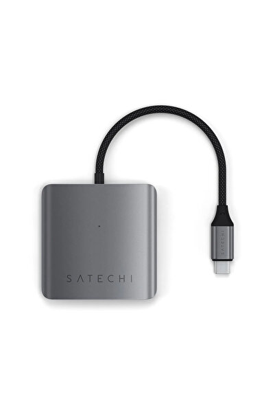 NO BRAND Satechi Hub USB-C cu 4 porturi PD din aluminiu 100W 10Gbps gri