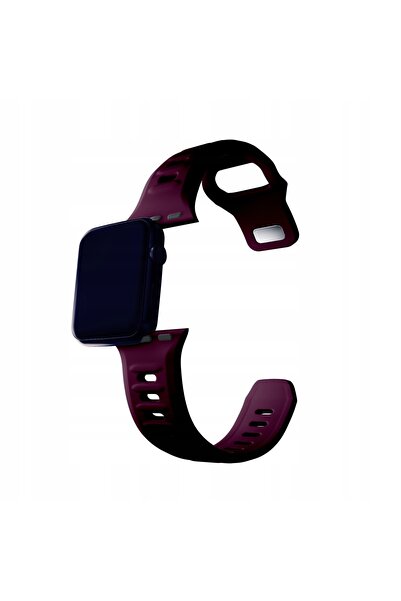 3MK Curea de ceas din silicon mov închis / vișiniu pentru Apple Watch 42/44/45