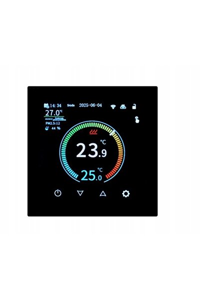 OCTA Regulator de temperatură wireless săptămânal cu WiFi, silențios, negru