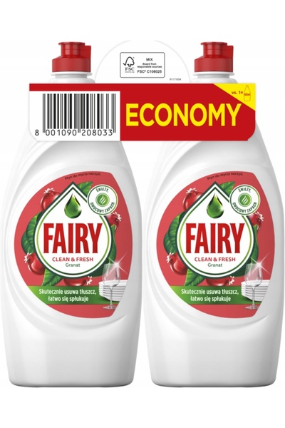 Fairy Lichid de spălat vase Citrina, 12x900ml