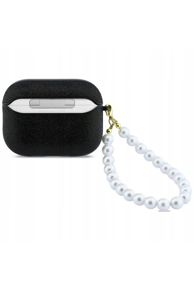 NO BRAND Husă Guess pentru AirPods Pro 3, cu pandantiv cu perlă, husă de prot...