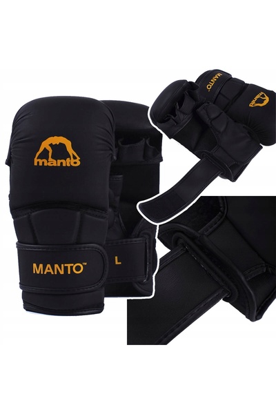 Mantovani Mănuși MMA MANTO essential negru/portocaliu M