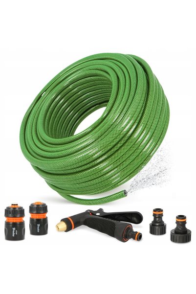 Bradas Furtun de grădină 1/2 20 m 3 straturi, retractabil, flexibil, pentru u...