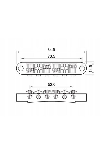 NO BRAND Punte de chitară Les Paul Tune-O-Matic, Model B-205-B