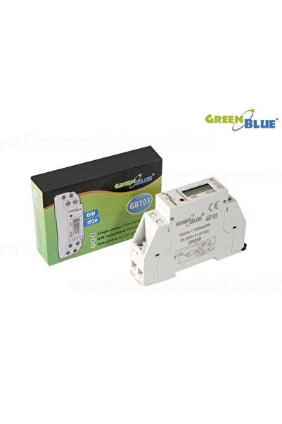 Greenbluespice GreenBlue GB103 Contor de energie pentru șină DIN