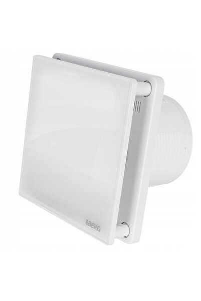Eberg Ventilator de baie din sticlă EVO 100 cu senzor de umiditate + clapetă