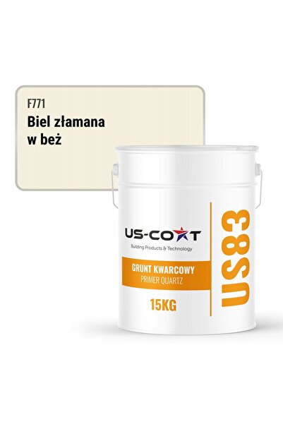 NO BRAND GRUND CU CUARȚ, TENCUIALĂ SILICONICĂ, ALB SPART ÎN BEJ F771, 15 KG, ...