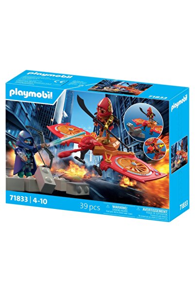 Playmobil 71833 Set dronă Bohaterski vs. ninja rău +4 ani
