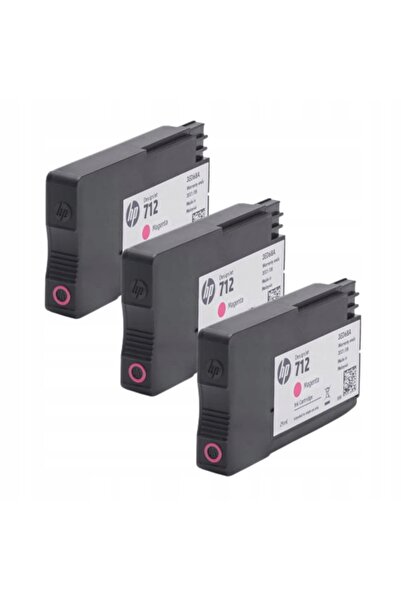 HP Cerneală originală 712 violet pachet triplu 3ED78A
