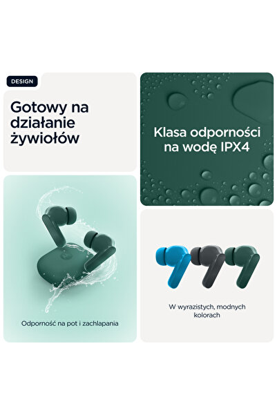 Motorola Căști in-ear Moto Buds Bass ANC Verzi