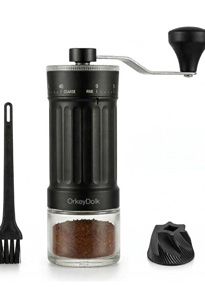 Dotail Râșniță manuală de cafea, 40 de setări de măcinare, capacitate de 30 g...