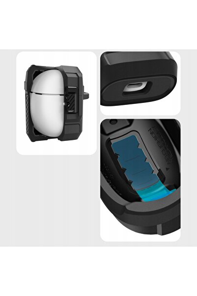 Spigen Carcasă Solid Lock Fit pentru Google Pixel Buds 2a Lock Fit + Carabiner